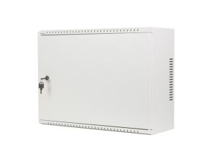 Комуникационен шкаф Lanberg rack cabinet 19" wall-mount 4U+3u/540x200 low-profile grey (assembled)