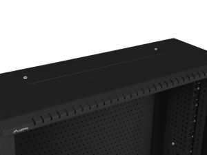 Комуникационен шкаф Lanberg rack cabinet 19" wall-mount 6U+3u/540x200 low-profile black (assembled)