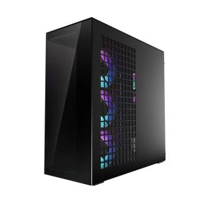 Arctic кутия Case E-ATX - Xtender VG (Mirror Black) - PCIe Gen 4 riser included, 5 A-RGB Fans included