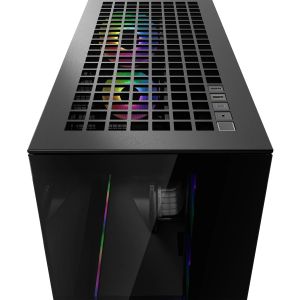 Arctic кутия Case E-ATX - Xtender VG (Mirror Black) - PCIe Gen 4 riser included, 5 A-RGB Fans included