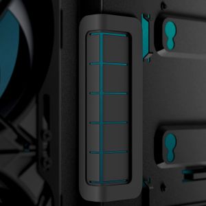 Arctic кутия Case E-ATX - Xtender VG (Mirror Black) - PCIe Gen 4 riser included, 5 A-RGB Fans included