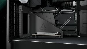 Arctic кутия Case E-ATX - Xtender VG (Mirror Black) - PCIe Gen 4 riser included, 5 A-RGB Fans included