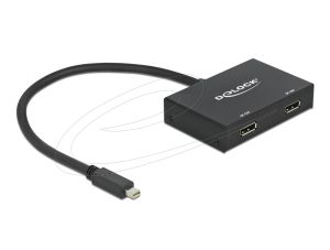 Delock DisplayPort 1.2 Splitter 1 x DisplayPort in > 2 x DisplayPort out 4K