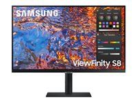 SAMSUNG Viewfinity S8 S80PB 27inch monitor 16:9 3840x2160 IPS 5ms HDR400 HAS/Swivel/Pivot/Tilt HDMI/DP/USB-C 90W/LAN USB3 Hub