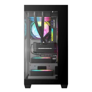 Darkflash кутия Case mATX - DS900M Black - 6 x 120 mm Infinity Mirror A-RGB
