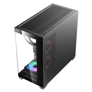 Darkflash кутия Case mATX - DS900M Black - 6 x 120 mm Infinity Mirror A-RGB