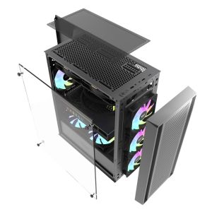 Darkflash кутия Case ATX - DK353 Black - 4 fans included