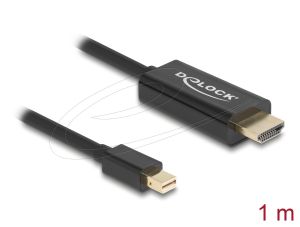 Delock Кабел пасивен mini DisplayPort 1.1 към HDMI, 1 m