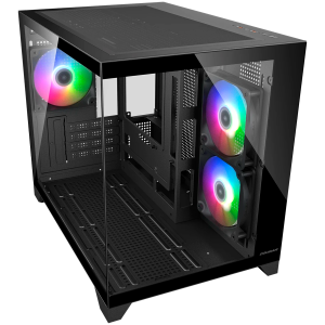 COUGAR FV150 Mini RGB PC Case, Mid tower, Black