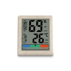 Hama "Ponza" Thermometer and Hygrometer, Digital, For Indoors, beige