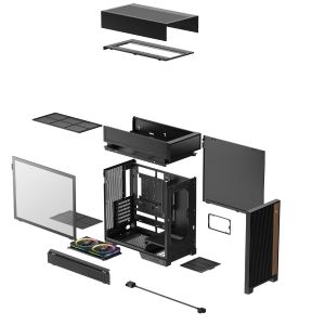 DeepCool Case ATX - CL660 - Modular Split-Chamber, 2 ARGB fans