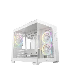 DeepCool Case mATX - CG330 3F WH - 3 ARGB Fans