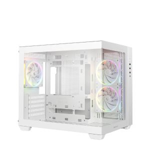DeepCool Case mATX - CG330 3F WH - 3 ARGB Fans