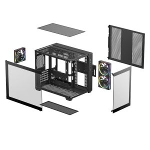 DeepCool Case mATX - CG330 3F - 3 ARGB Fans