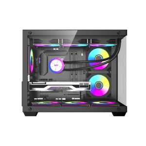 Darkflash кутия Case mATX - B275 PRO Black - 6 x 120 mm Infinity Mirror A-RGB