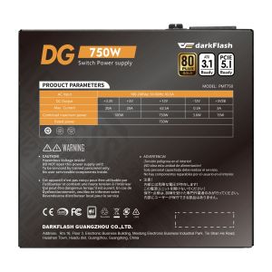 Darkflash захранване PSU ATX 3.1 750W Gold, Full Modular - DG750