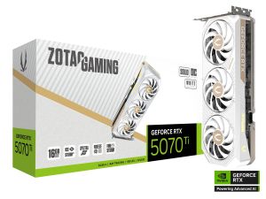 Видео карта ZOTAC GAMING RTX 5070 TI Solid Core OC White 16GB GDDR7