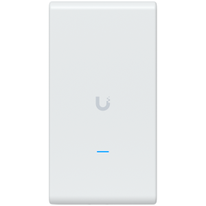 Ubiquiti U6-Mesh-Pro-EU Indoor/outdoor WiFi 6 AP with 4 spatial streams, an integrated super antenna, and a gigabit passthrough port