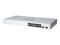 CISCO Business Switching CBS220 Smart 16-port Gigabit PoE 130W 2x1G SFP uplink