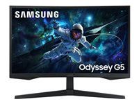 SAMSUNG Odyssey G5 27inch Monitor VA 2560x1440 Curved 1000R 16:9 165hz 300cd/m2 1ms MPRT HDR10 HDMI DP