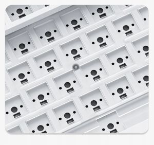 Ajazz геймърска механична клавиатура Gaming Mechanical Keyboard AK820 - Red Switches [Linear] (English US), Black, White Backlight