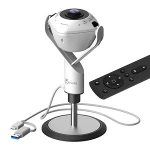 Video conferencing camera, j5create JVU368,360°, Full HD 1080p, USB™ UVC/UAC plug-and-play, HDR, AI function