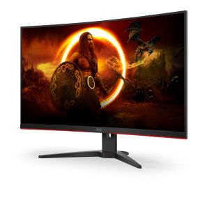 Монитор AOC C32G2ZE/BK, 31.5" Curved 1500R, VA, WLED, 1920x1080@240Hz, 4ms GtG, 1ms MPRT, 300cd/m2, 4000:1, DCR 80M:1, FreeSync, FlickerFree, Low Blue Light, Tilt, 2xHDMI, DP