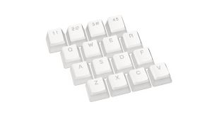 Капачки за механична клавиатура ENDORFY - 104 бр PBT, US Layout, Onyx White