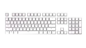 Капачки за механична клавиатура ENDORFY - 104 бр PBT, US Layout, Onyx White