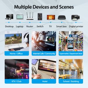 Vention LAN SFTP Cat.8 Patch Cable - 2M Black 40Gbps - IKABH