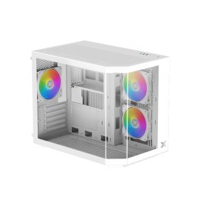 Xigmatek Case mATX - Cubi M Arctic - 6 ARGB Fans
