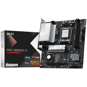 MSI Main Board PRO B850M-G (AM5, 2x DDR5, 1x HDMI, 1xDP, 2x PCI-E x16, 2x M.2, Realtek 8126VB 5G LAN) mATX