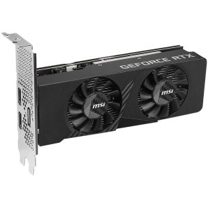 MSI Video Card Nvidia GeForce RTX 3050 LP E 6G OC, 2x HDMI, 1x DP, DUAL FAN, ATX