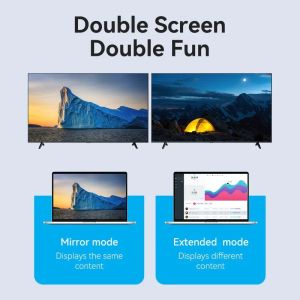 Vention адаптер Adapter USB-C/A to HDMI F - ACYHB