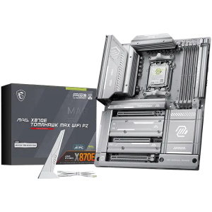 MSI MAG X870E TOMAHAWK MAX WIFI PZ, ATX, Socket AM5, 4x DDR5 Dual Channel DDR5 up to 8400(OC)MHz, 3x PCIe 3.0 x16 slot, 4x M.2 slot, 4x USB 2.0, 3x USB 5Gbps, 2x USB 10Gbps, 1x 10Gbps Type-C, 2x 40Gbps Type-C, HDMI, 7.1 Audio 5G LAN, WiFI 7, BT, 3Y