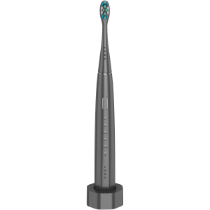 Wireless Tooth Brush, Grey, 3 Brush Heads, 1400mAh, Function: Soft, Clean, Massage, White, Sweep