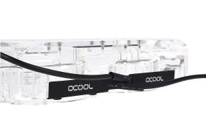 Adapter attachment with internal and external thread Alphacool Eisdecke D5 Dual Acrylic Attachment 3x 1/4"