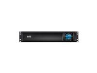 APC Smart-UPS C UPS rack-mountable AC 230V 600Watt 1000VA USB serial output connectors 4 2U Black with APC SmartConnect