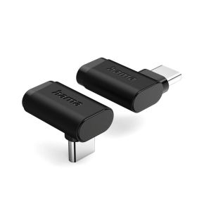 Hama 90°C USB-C Angled Adapter, USB 3.2 Gen2, 10 Gbit/s, 5 A, 240 W, Set of 2