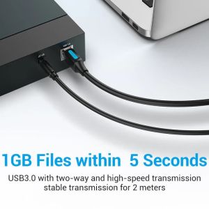 Vention Кабел USB 3.0 AM / BM - 0.5M Black - COOBD