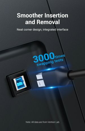 Vention Кабел USB 3.0 AM / BM - 0.5M Black - COOBD