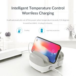 Orico зарядна станция за мобилни устройства Charger Station 220V - 5 x USB 40W White - DUK-5P-EU-WH