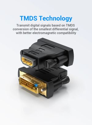 Vention Адаптер Adapter DVI M / HDMI F Gold plated - ECDB0