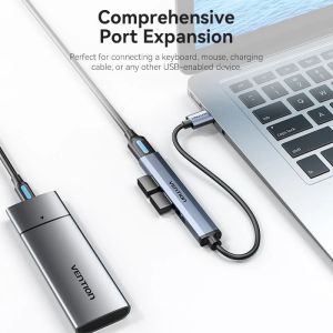 Vention USB3.0 HUB 4 port Aluminium - CKOHB