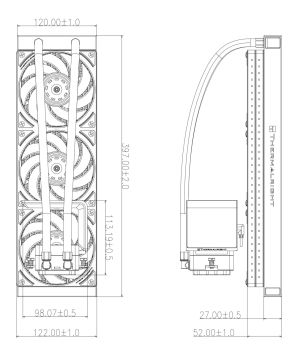 Thermalright Water Cooling Levita Vision 360 UB ARGB Black - 6.67 inch Curve AMOLED Display