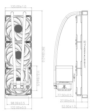 Thermalright Water Cooling Levita Vision 360 ARGB Black - 6.67 inch Curve AMOLED Display